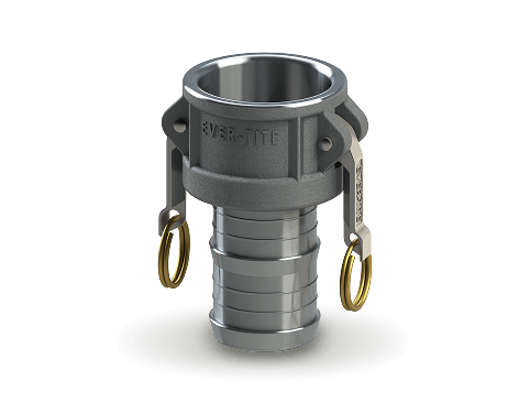 Stainless steel cam and groove coupling
