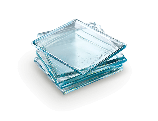 Stack of industrial glass sheets