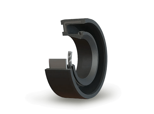Black rubber oil seal