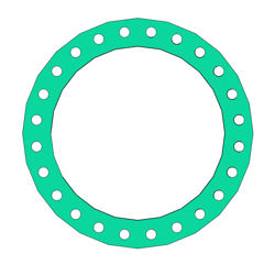 Picture of 1/8" Thick Thermoseal C4401 Full Face Gasket
