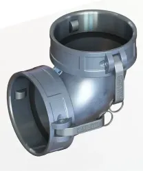 Picture of 4 BB 90 DEG SPOOL CPLR ALUM