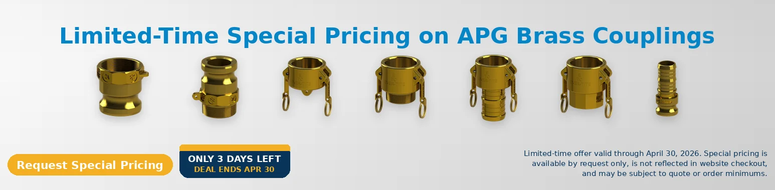 Brass Couplings Limited Time Offer